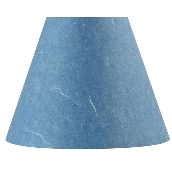 Aspen Creative Other - Blue Paper Texture Lamp Shade - Classic Home Accent
